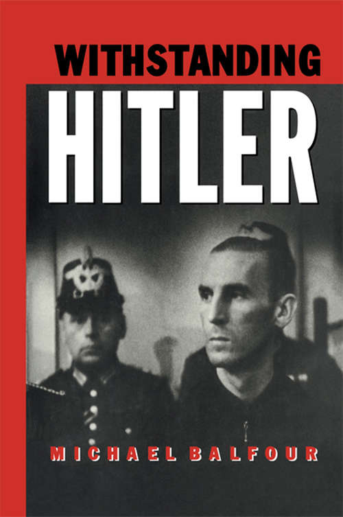 Book cover of Withstanding Hitler