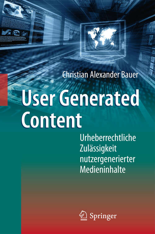 Book cover of User Generated Content