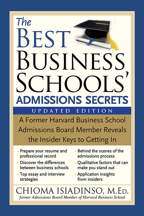 Book cover of The Best Business Schools' Admissions Secrets