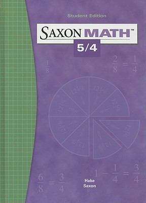 Book cover of Saxon Math 5/4 (3rd edition)