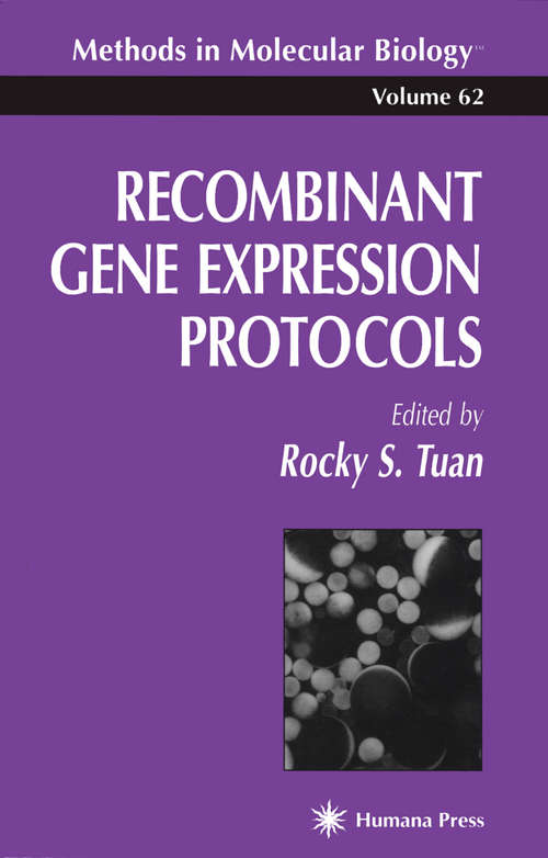 Book cover of Recombinant Gene Expression Protocols