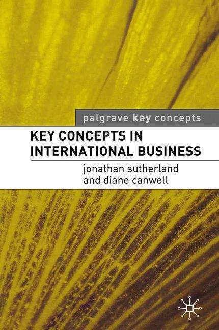 Book cover of Key Concepts in International Business