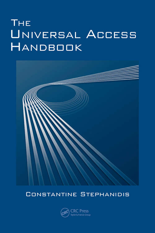 Book cover of The Universal Access Handbook (Human Factors and Ergonomics)