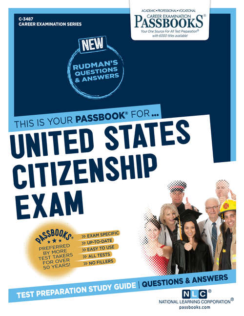 Book cover of United States Citizenship Exam: Passbooks Study Guide (Career Examination Series)