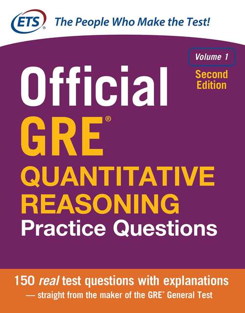 Book cover of Official Gre Quantitative Reasoning Practice Questions