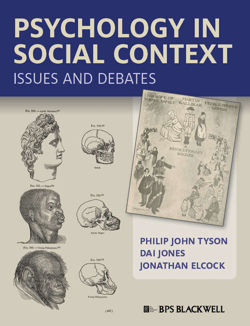 Book cover of Psychology in Social Context: Issues and Debates