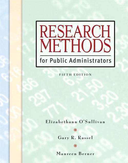 Book cover of Research Methods For Public Administrators, 5th Edition