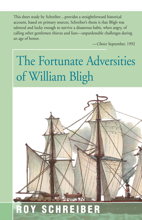 Book cover of The Fortunate Adversities of William Bligh
