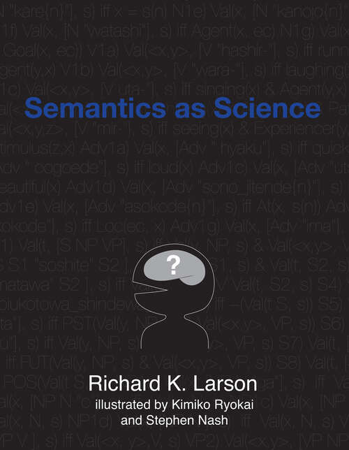 Book cover of Semantics as Science