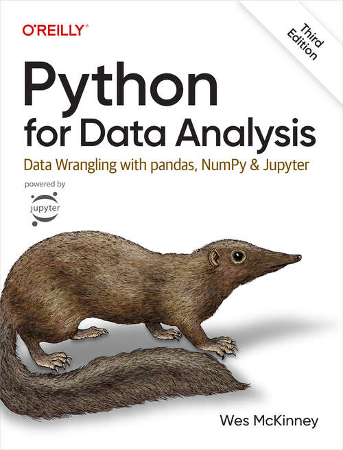 Book cover of Python for Data Analysis