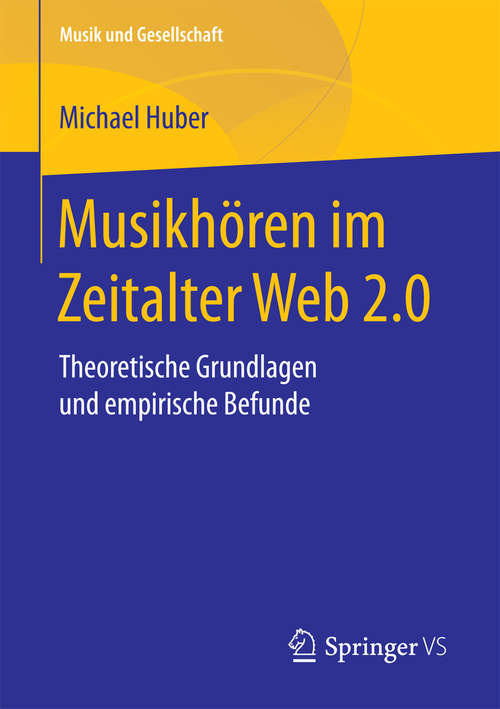 Book cover of Musikhören im Zeitalter Web 2.0