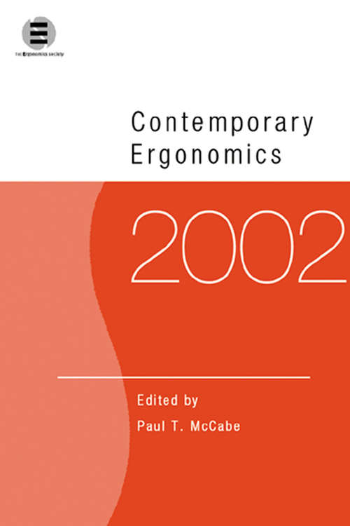 Book cover of Contemporary Ergonomics 2002 (Contemporary Ergonomics)