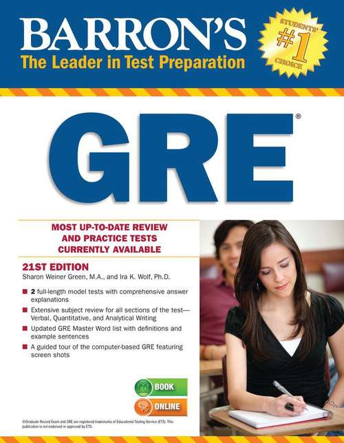 Book cover of Barron's GRE 21st Edition
