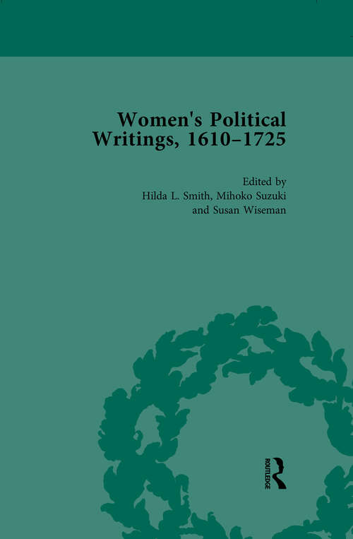 Book cover of Women's Political Writings, 1610-1725 Vol 2