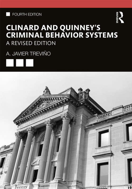 Book cover of Clinard and Quinney's Criminal Behavior Systems: A Revised Edition (4)