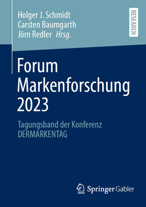 Book cover of Forum Markenforschung 2023: Tagungsband der Konferenz DERMARKENTAG