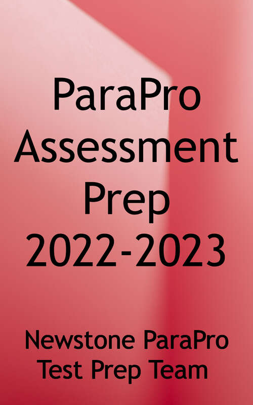 Book cover of ParaPro Assessment Prep 2022-2023