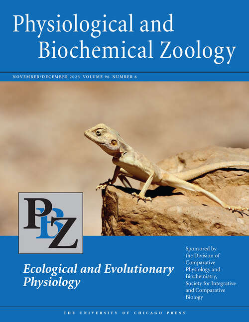 Book cover of Physiological and Biochemical Zoology, volume 96 number 6 (November/December 2023)