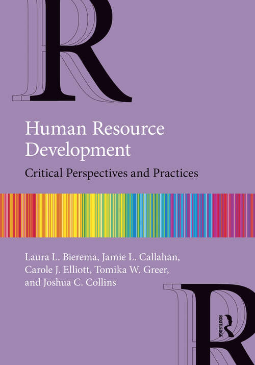 Book cover of Human Resource Development: Critical Perspectives and Practices