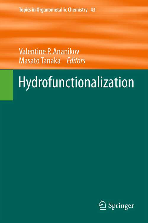 Book cover of Hydrofunctionalization