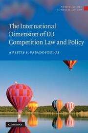 Book cover of The International Dimension of EU Competition Law and Policy