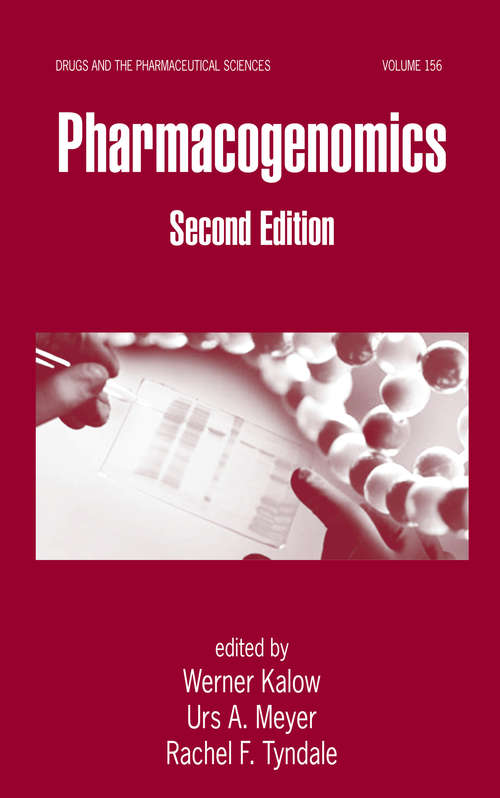 Book cover of Pharmacogenomics (Drugs and the Pharmaceutical Sciences)