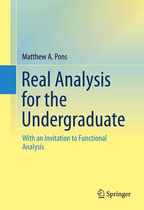 Book cover of Real Analysis for the Undergraduate