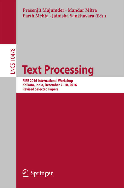 Book cover of Text Processing