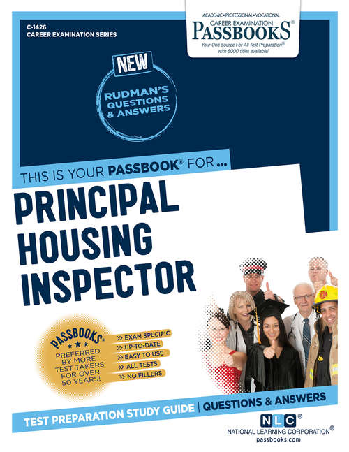 Book cover of Principal Housing Inspector: Passbooks Study Guide (Career Examination Series: C-1426)