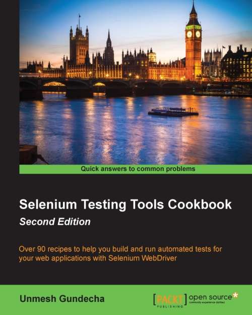 Book cover of Selenium Testing Tools Cookbook Second Edition (2)