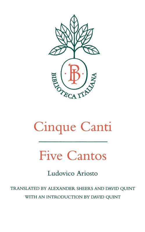 Book cover of Cinque Canti / Five Cantos (Biblioteca Italiana #8)