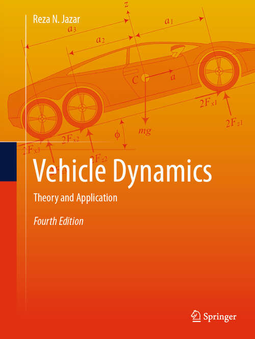 Book cover of Vehicle Dynamics: Theory and Application (Fourth Edition 2025)