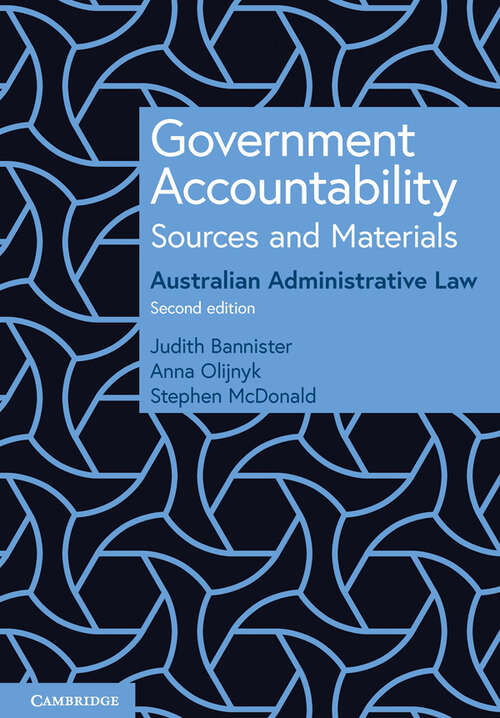 Book cover of Government Accountability Sources and Materials