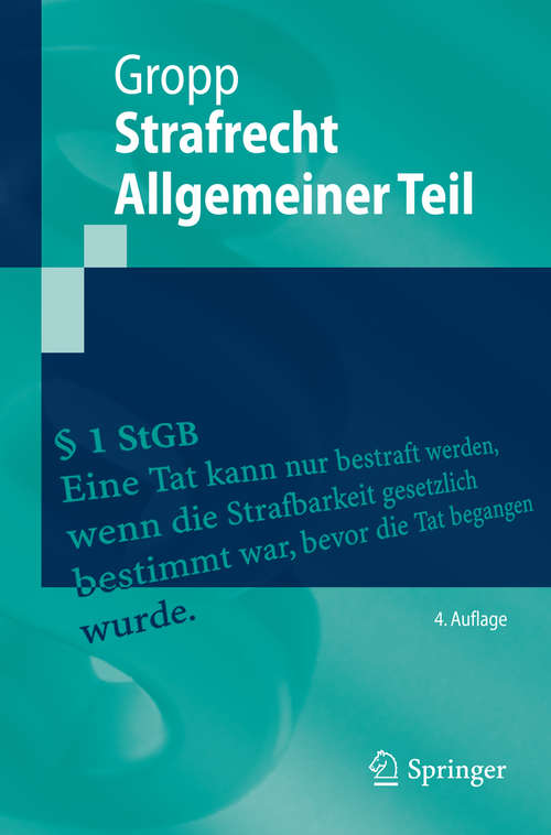 Book cover of Strafrecht  Allgemeiner Teil
