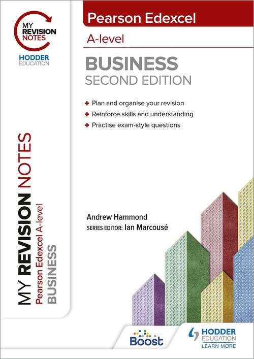 Book cover of My Revision Notes: Edexcel A-level Business Second Edition