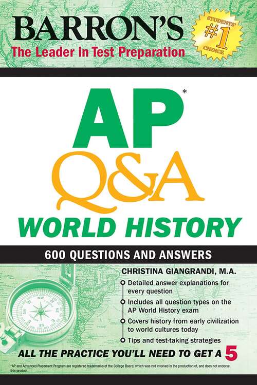 Book cover of AP Q&A World History: With 600 Questions and Answers (Barron's AP)