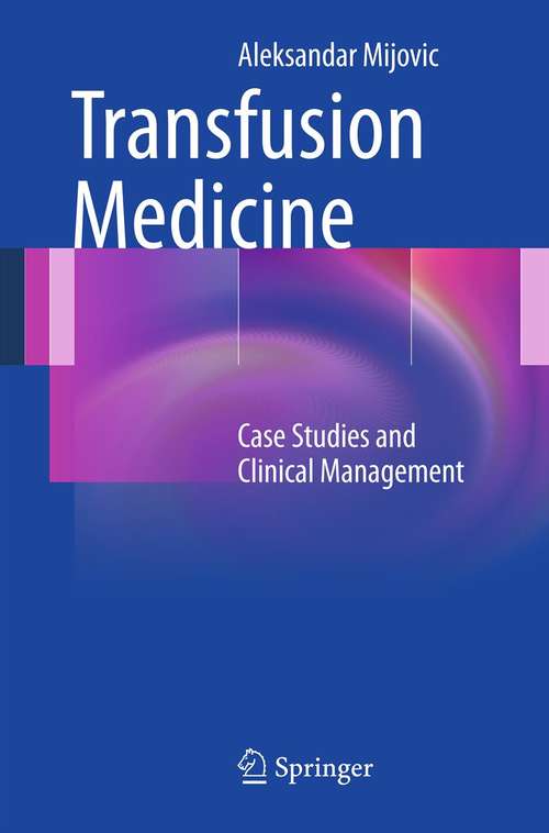 Book cover of Transfusion Medicine