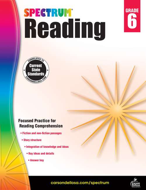 Book cover of Spectrum Reading Workbook, Grade 6 (Spectrum Series)