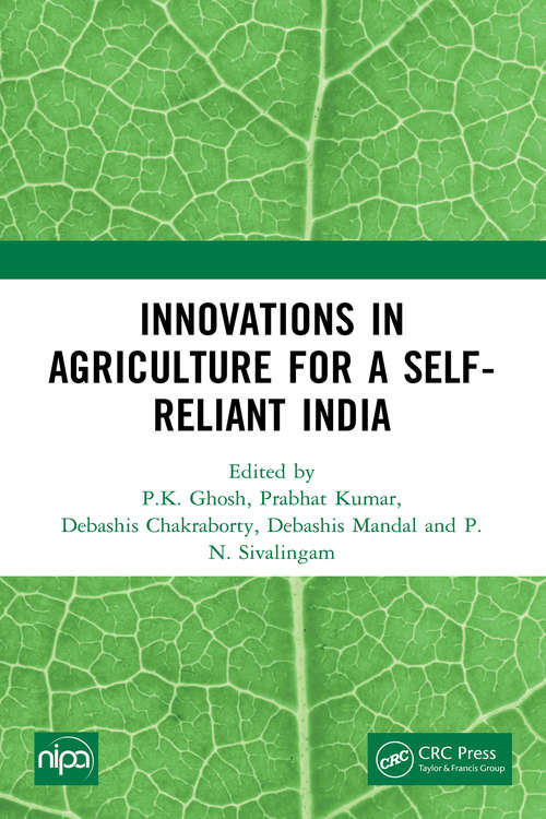 Book cover of Innovations in Agriculture for a Self-Reliant India