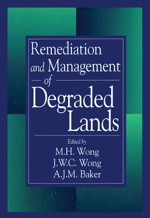 Book cover of Remediation and Management of Degraded Lands