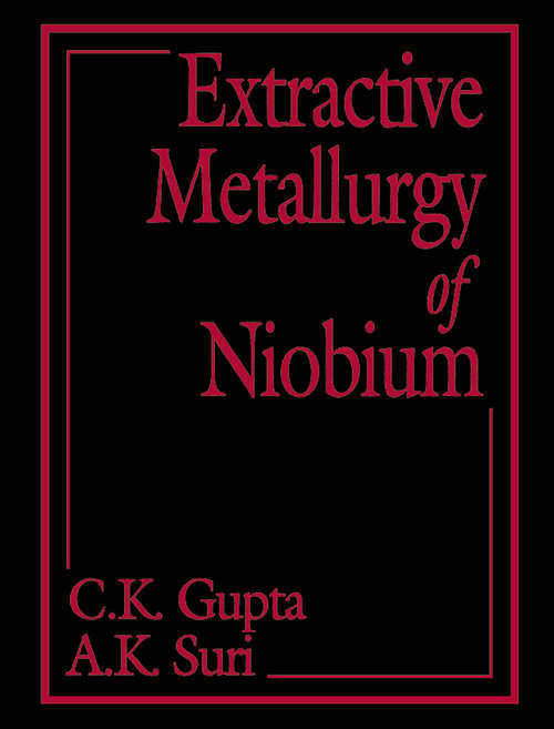 Book cover of Extractive Metallurgy of Niobium