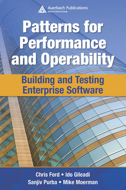 Book cover of Patterns for Performance and Operability: Building and Testing Enterprise Software