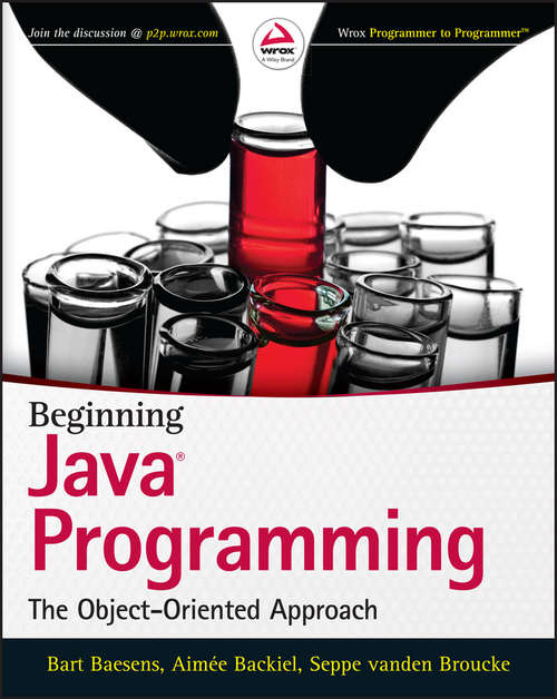 Book cover of Beginning Java Programming: The Object Oriented Approach