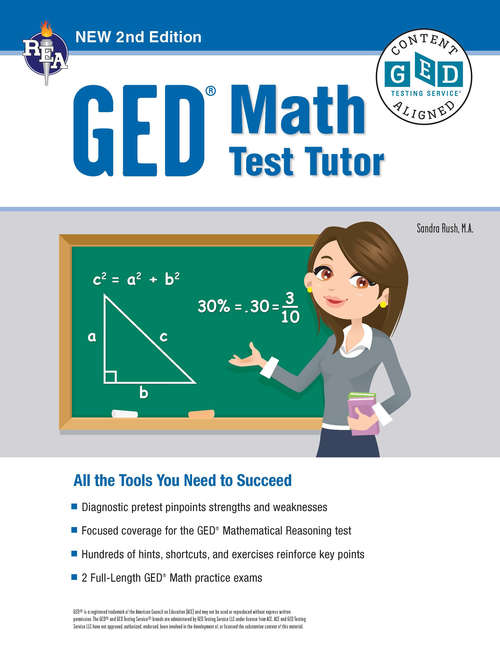 Book cover of GED® Math Test Tutor, 2nd Edition
