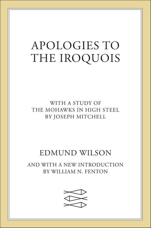 Book cover of Apologies to the Iroquois (The\iroquois And Their Neighbors Ser.)