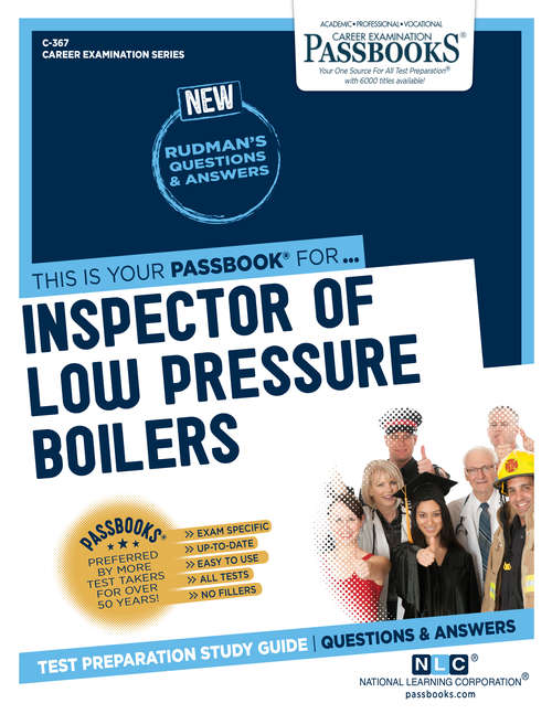 Book cover of Inspector of Low Pressure Boilers: Passbooks Study Guide (Career Examination Series: C-2272)