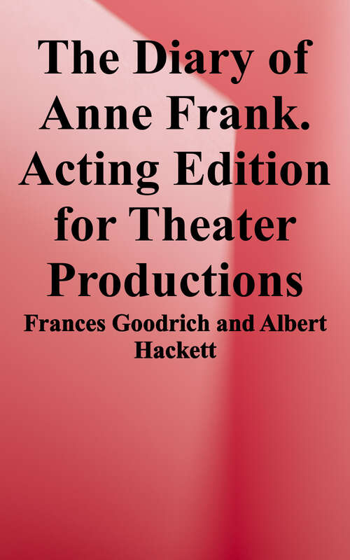 Book cover of The Diary of Anne Frank