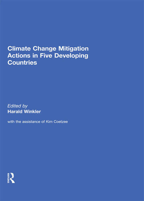 Book cover of Climate Change Mitigation Actions in Five Developing Countries