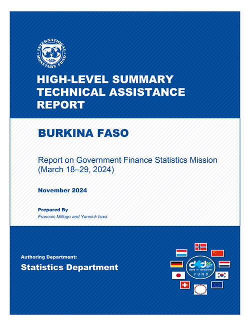 Book cover of Burkina Faso: Report on Government Finance Statistics Mission (March 18–29, 2024)