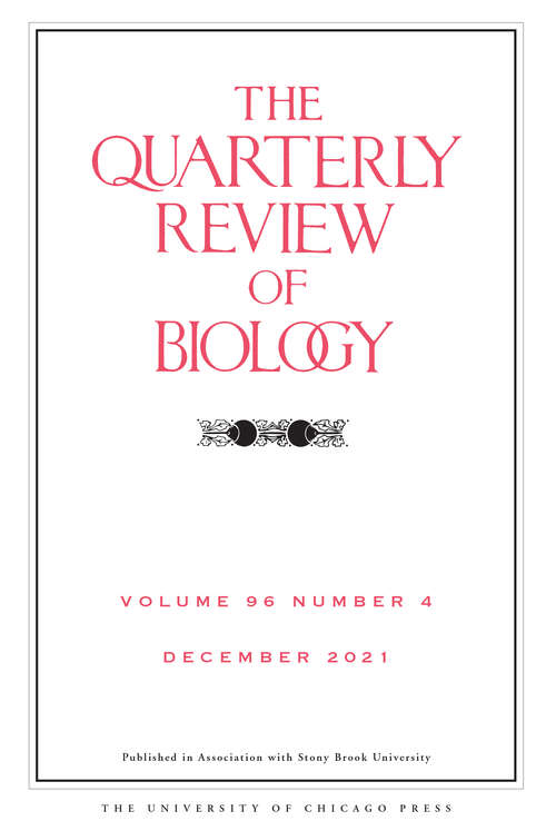 Book cover of The Quarterly Review of Biology, volume 96 number 4 (December 2021)